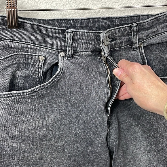 The Ragged Priest High Rise Straight Leg Jeans Antique Faded Black Sz 30 - Picture 5 of 14